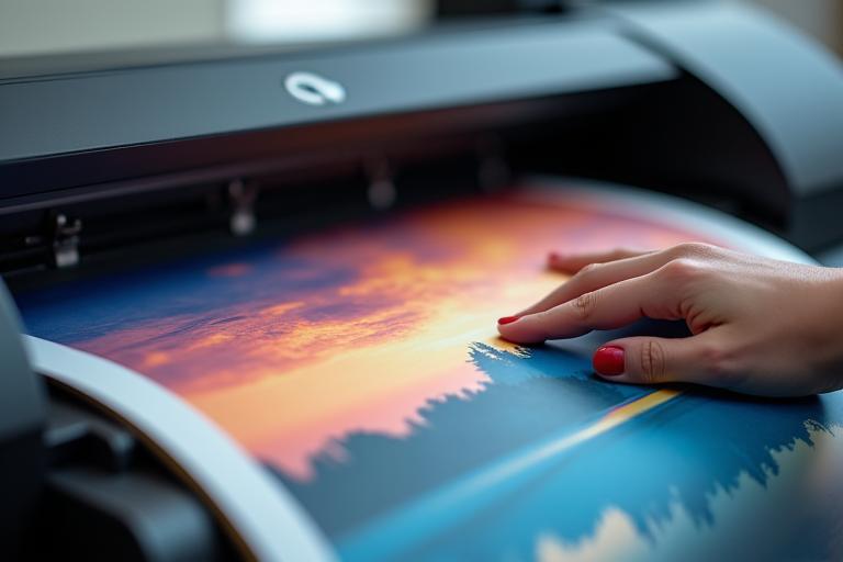 プロ用プリンターで印刷された素晴らしい自然の風景写真